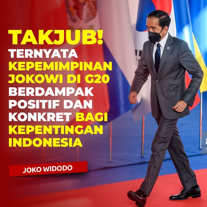  Takjub! Ternyata Kepemimpinan Jokowi di G20 Berdampak Positif dan Konkret Bagi Kepentingan Indonesia