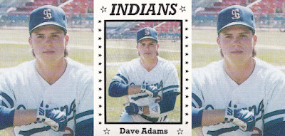 Dave Adams 1990 Spokane Indians card