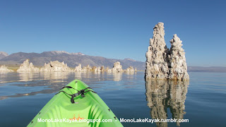 Kayaking on Mono Lake