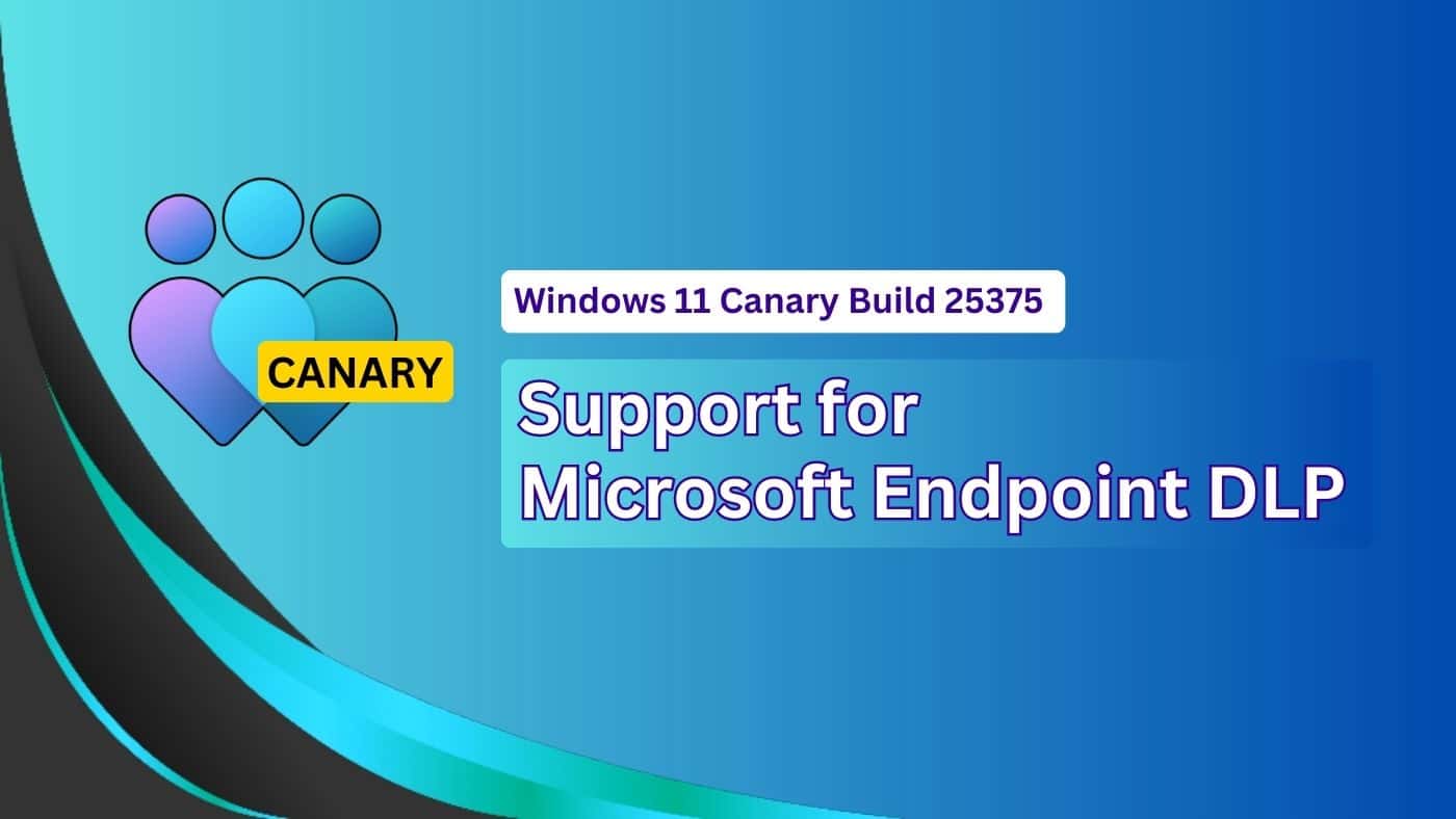 Windows 11 Build 25375 strengthens security with Endpoint DLP