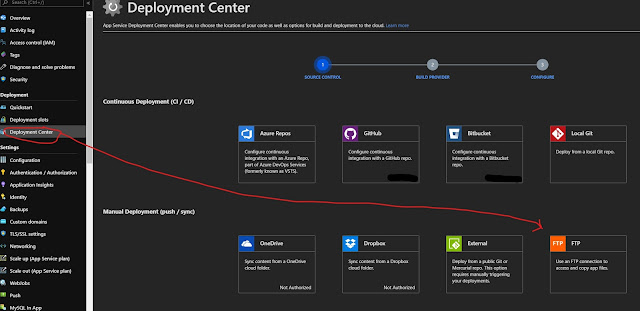 Azure App Service FTP