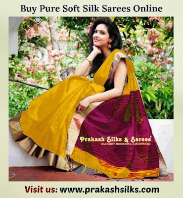 Buy Pure Soft Silk Sarees Online