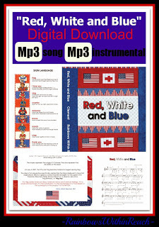 http://www.teacherspayteachers.com/Product/Red-White-and-Blue-Patriotic-Song-for-Digital-Download-301627