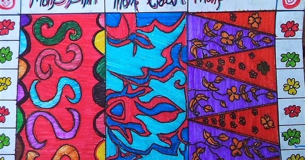 Gambar Batik Untuk Anak Sd : Gambar Batik Untuk Mewarnai Anak Sd - 6