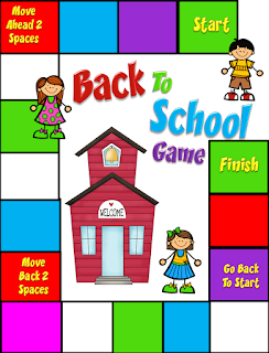 Game board to use with elementary students the first week back to school