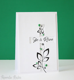 Easter card with Uniko stamps