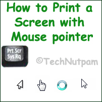 Print a Screen with Mouse Cursor - How to Print Screen with Mouse Pointer 