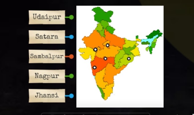 Map Pointing Of Annexed states by Doctrine of Lapse