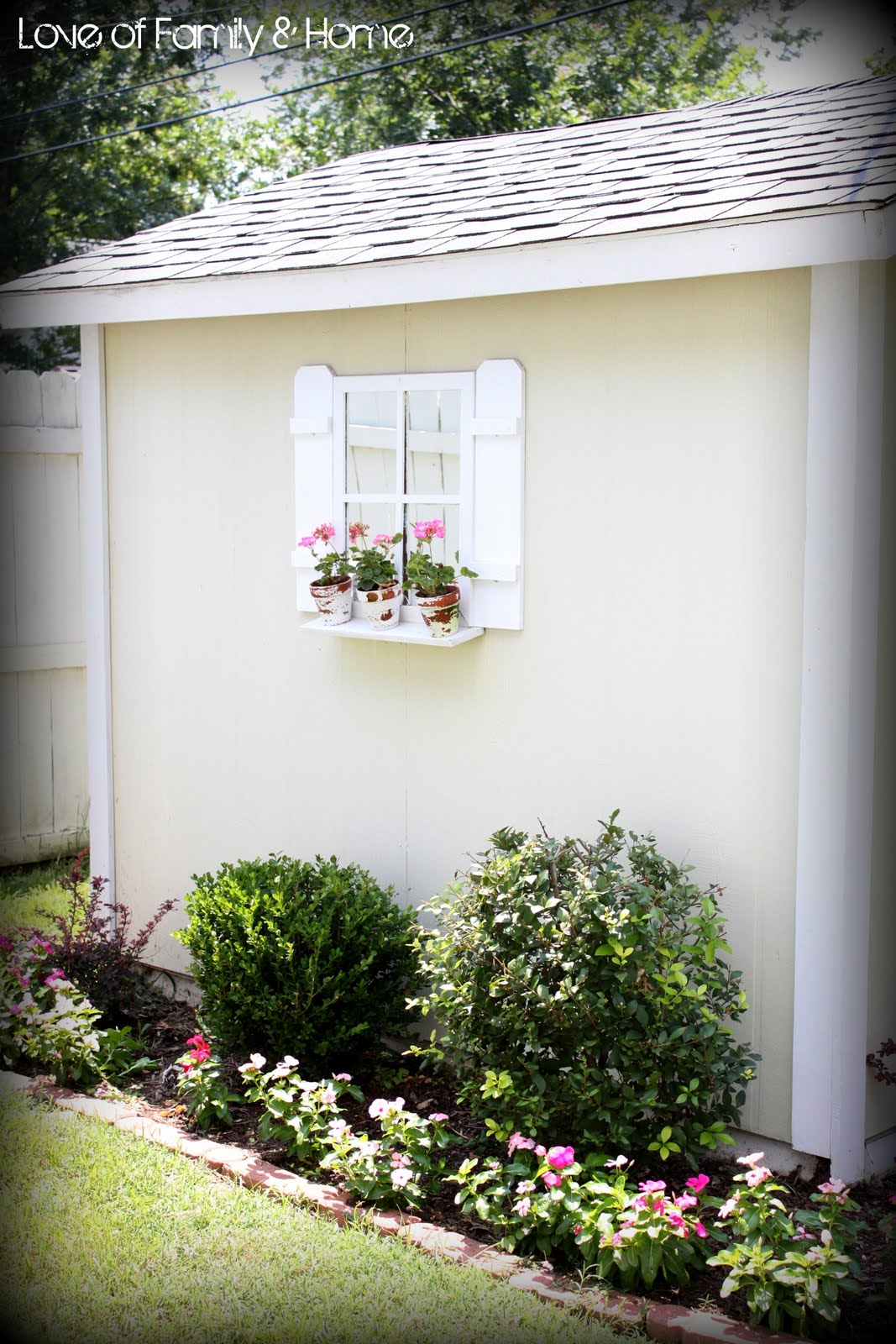 easy diy shutters for the shed... - love of family & home