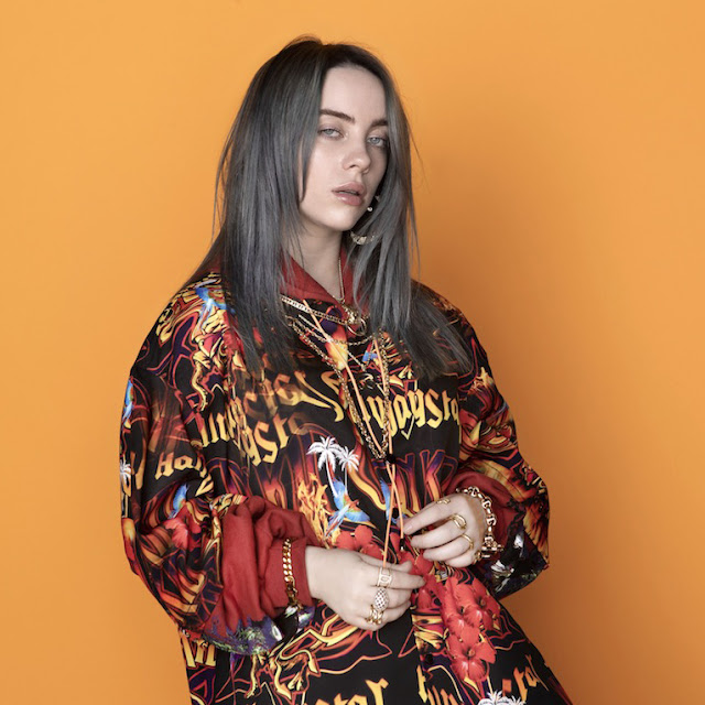 Billie Eilish colorful