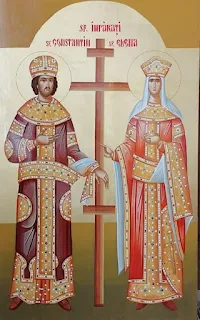 Crucea Sfantului Imparat Constantin cel Mare de la Manastirea Vatoped.
