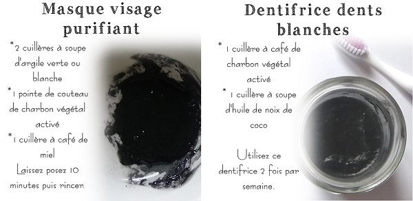 recette beauté charbon végétal