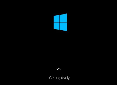 getting ready windows 10 install