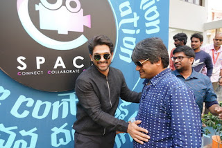 Allu Arjun in Black Dress at Navadeep's C-Space Launch