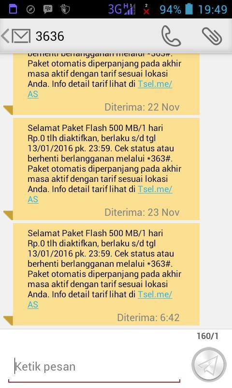 Cara Mendaftar Paket Promo Nol Rupiah Kuota  Cara Daftar Paket Promo Telkomsel Rp.0 Kuota 500MB/Hari