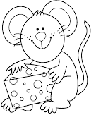 Animales para colorear: Ratones simpáticos