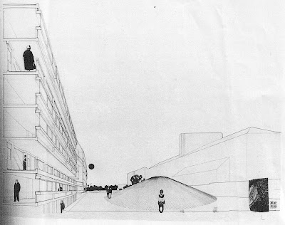 Alison and Peter Smithson early sketch for Robin Hood Gardens 1964