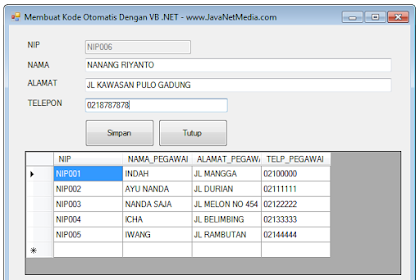 Vb .Net - Cara Menciptakan Aba-Aba Otomatis Di Vb .Net