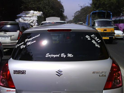 Funny Words on Car