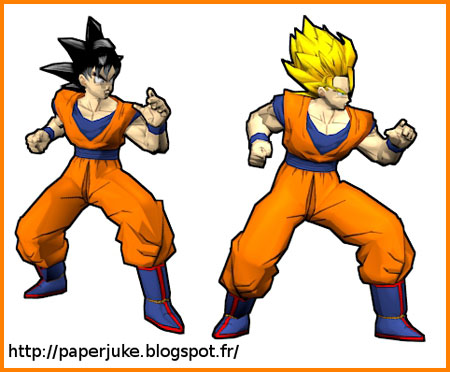 Dragon Ball Z Budokai Goku Papercraft