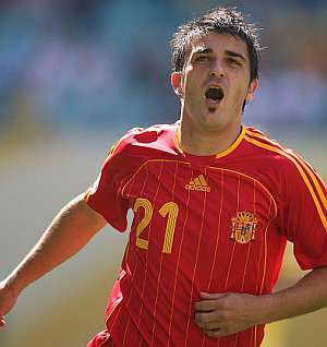 David Villa Spanish Footballer