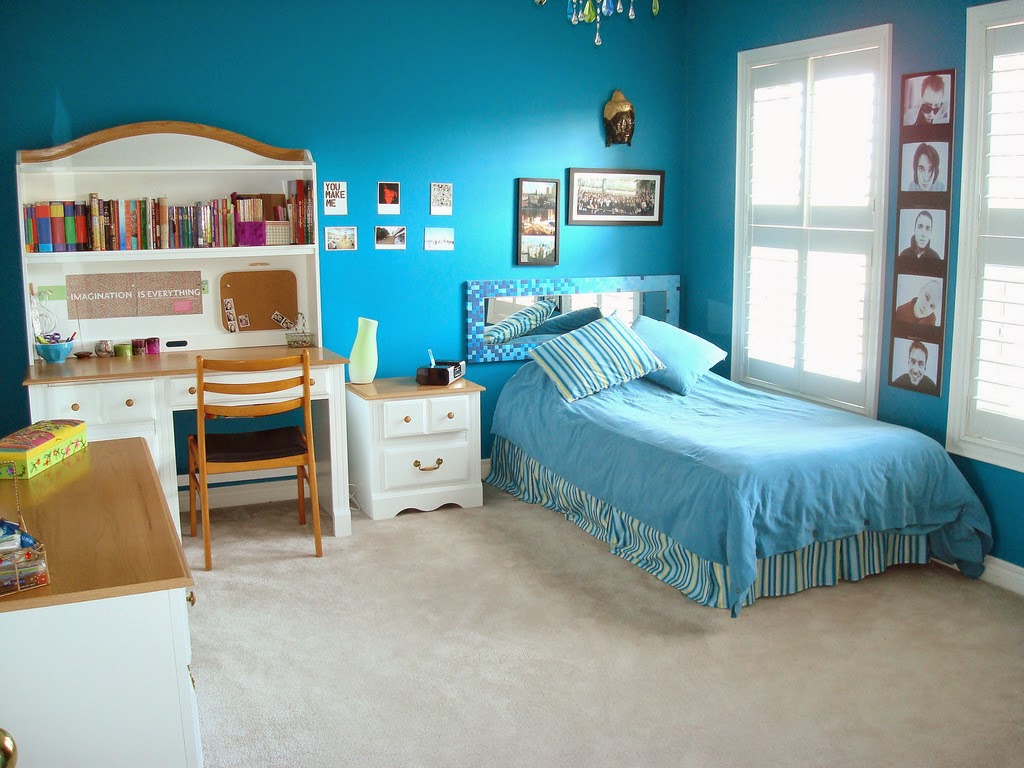 Beautiful Girl Bedroom Blue Theme Designs