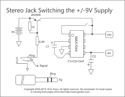 Simple +9V and -9V from one Battery