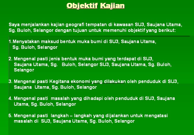 GEOGRAFI - Mengenali Ciptaan dan Kekuasaan Allah ke atas 