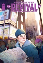 Actualización 15/04/2018: Agregamos Revival #21... traducido por Floyd Wayne y maquetado por Arsenio Lupín para las comunidades Outsiders, La Mansión del C.R.G., Prix Cómics y How To Arsenio Lupín. Previamente: Ahora, Dana debe acompañar al FBI en un viaje fuera de la zona de cuarentena, en Nueva York. Allí, un renegado revivido se cree que ha escapado. Mientras, Em ha encontrado un compañero revivido, Rhodey. Él cree que la cura para su salud menguante es disfrutar de su incapacidad para morir.