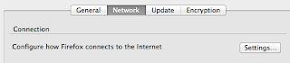 Firefox network setting