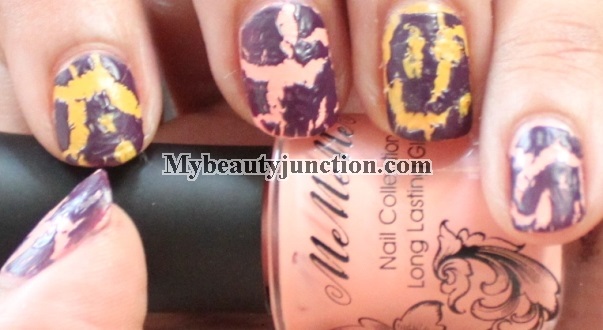 Shatter manicure with Missha Leopard Nail Polish