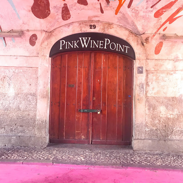 Pink Wine Point on Pink Street Lisbon