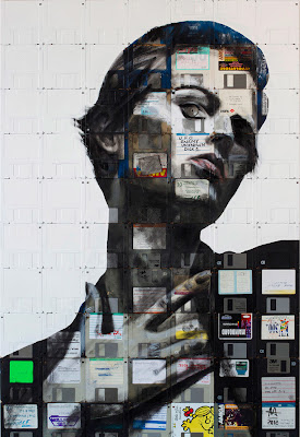 Floppy Disk Portraits by Nick Gentry Seen On www.cars-motors-modification.blogspot.com