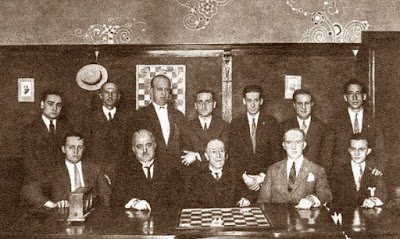 Ajedrecistas participantes en el Torneo Nacional de Ajedrez de Barcelona 1926