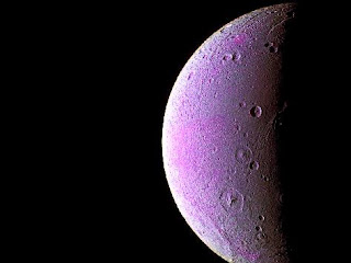 Dione moon of Saturn