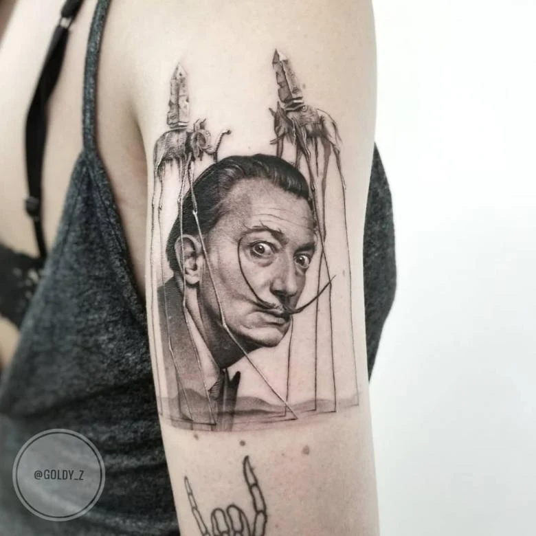 Tatuajes de Salvador Dalí