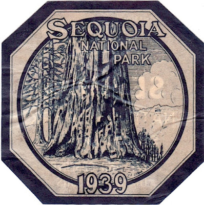 Sequoia National Park Decal 1939