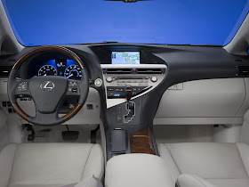 Interior shot of 2011 Lexus RX350