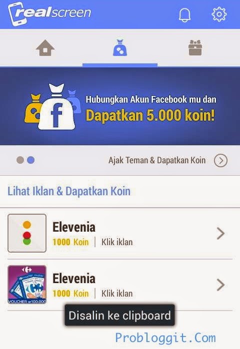 Real Screen - Aplikasi Penghasil Pulsa Gratis di Android Terbaru 2015