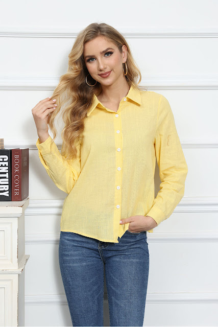 Leisure White Yellow Shirts Button Lapel Cardigan Top Lady Loose Long Sleeve Oversized Shirt Womens Blouses Autumn Blusas Mujer New-online-buy-Sell-best-Price-Fashion-ladies-girls-Brand-High Quality-AliexpressForSaleServices #womenShirt #whiteShirt #YellowShirt #Topshirt #Ladyshirt #Looseshirt #Longshirt #Oversizedshirt #Blousesshirt #Blusasshirt #Buttonshirt #Cardiganshirt #shirt #Fashionshirt #Brandshirt