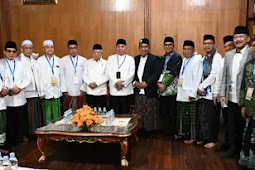 Maruf Amin Silaturahmi dengan Para Ulama di Pondok Pesantren Nabil Husein 