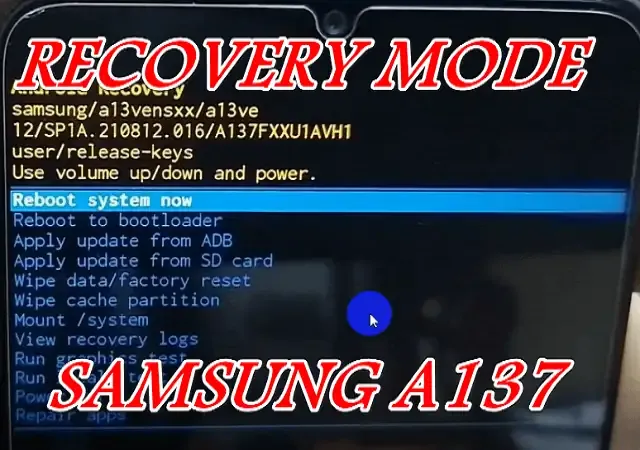 How to hard reset a137f Samsung A13 Without pc