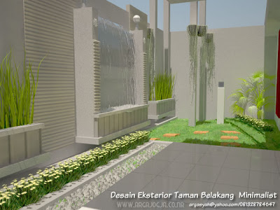 Desain Eksterior Taman Belakang Minimalist