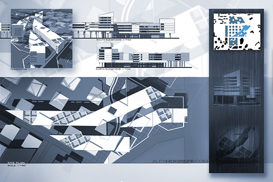 Teknik penyajian portofolio desain arsitektur yang 