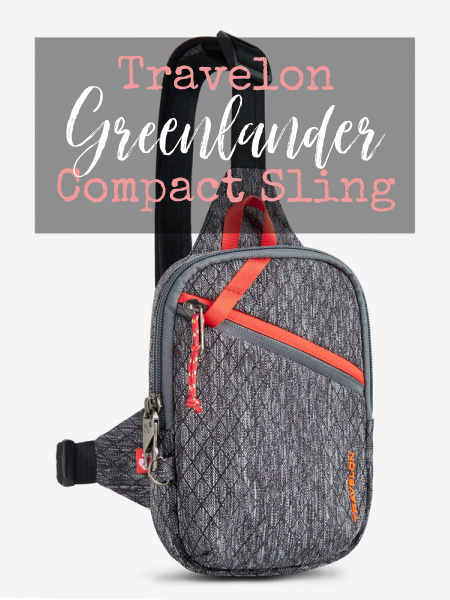 If you hate carrying around a bag, but still need to carry the essentials, then the Greenlander Compact Sling from Travelon is your new best friend.