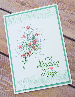 Sending Love with Touches of Texture made using Stampin' Up! UK supplies - buy Stampin' Up! here in the UK