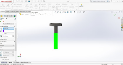 Designing thread in SolidWorks