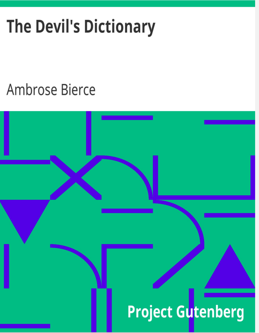 THE DEVIL'S DICTIONARY BY AMBROSE BIERCE