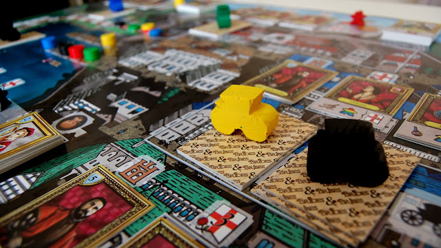 Brides & Bribes review carriage meeples