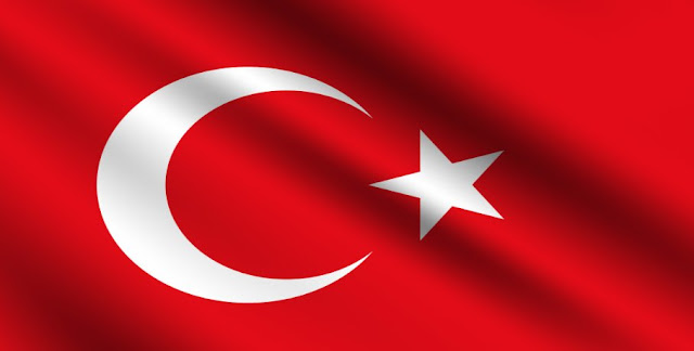 What symbol other than a star is on the Turkish flag ?